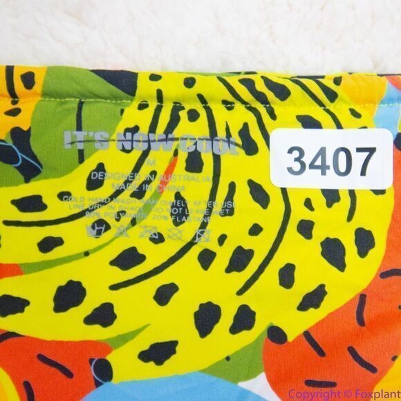 NEW It’s Now Cool square top string bottom bikini in bananas, M - Picture 12 of 16